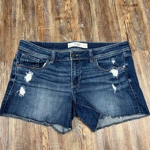 Vintage Y2K Abercrombie & Fitch navy denim shorts Size 10